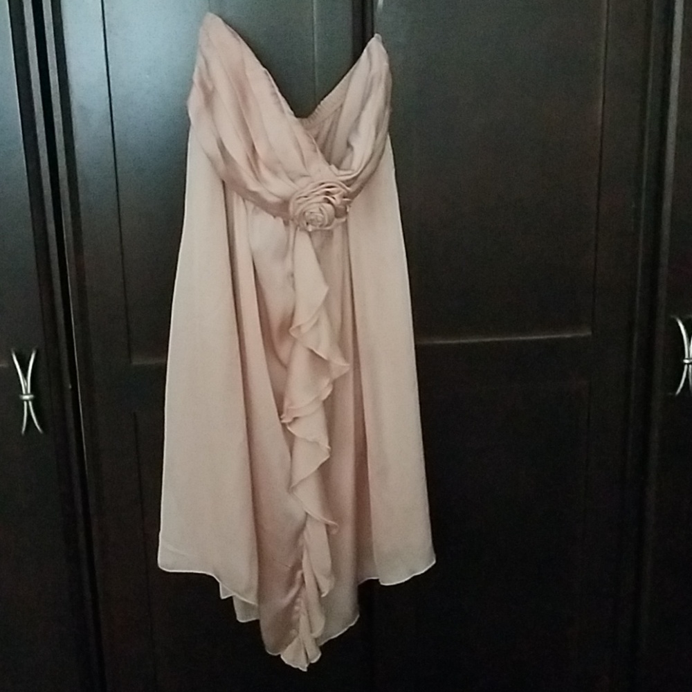 Strapless or halter cocktail dress
